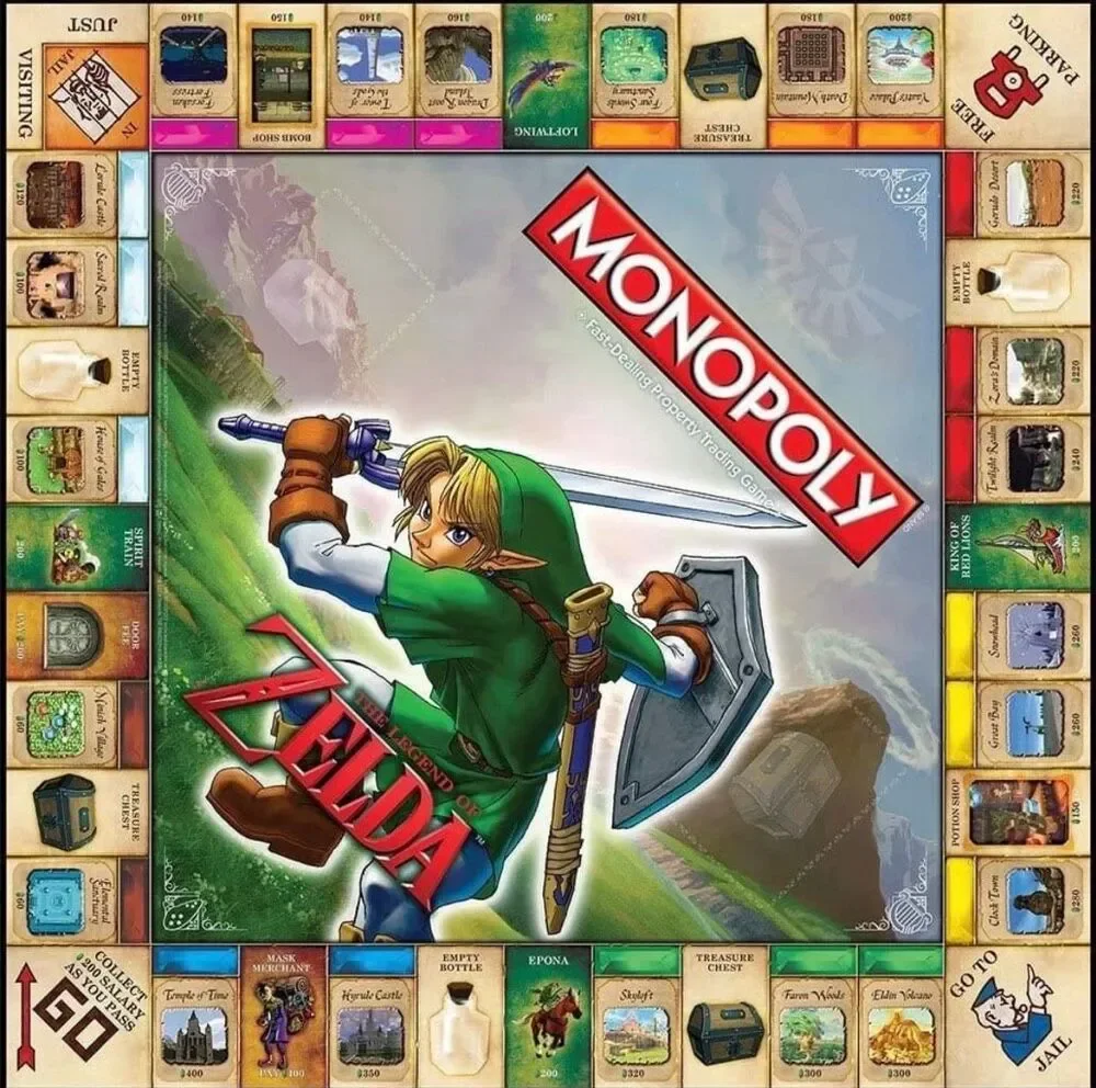 New The Legend of Zelda Monopoly Collector's Edition Board Game Hyrule Tokens